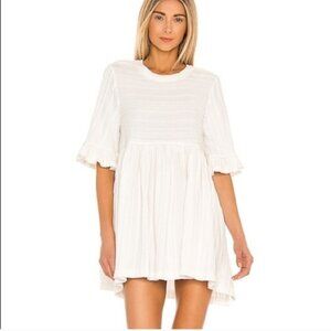 Free People Take A Spin Babydoll Tunic Mini Dress Size Large